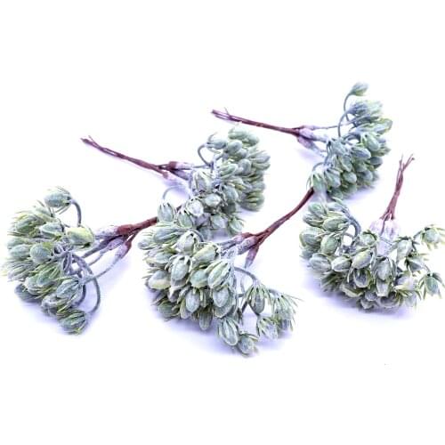 6Pcs/lot Artificial Flower Pine cone Fern Bouquet For Wedding Decorati Christmas Home Decoration DIY Garland Gift Box Scrapbook