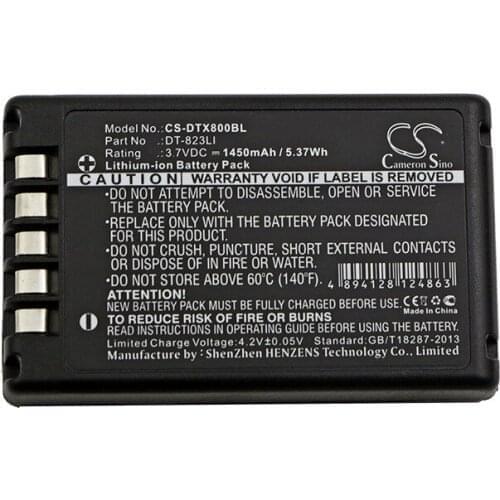 Cameron Sino 1450mAh Battery DT-823LI for Casio DT-800, DT-810