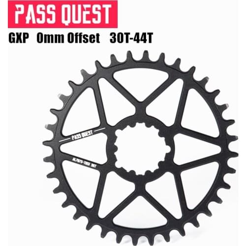 PASS QUEST GXP Round 0mm Offset 32T-42T Chainring MTB Narrow Wide Bike bicycle Chainwheel for Sram XX1 GX eagle X9 crankset