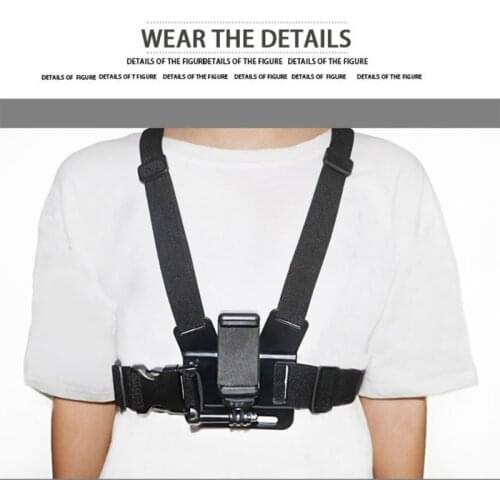 5 in 1 Camera Accessory Kit Compatible with Hero Harness Chest Strap/J-Hook Mount/Long Screw/Screw Adapter & Phone Clip