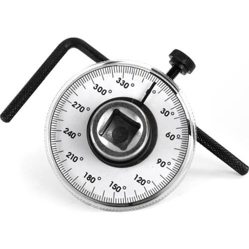 Adjustable 1/2 Inch Drive Torque Angle Gauge Auto Garage Tool Set Measuring Angle Meter Car Repair Hand Tools with Holding Rod