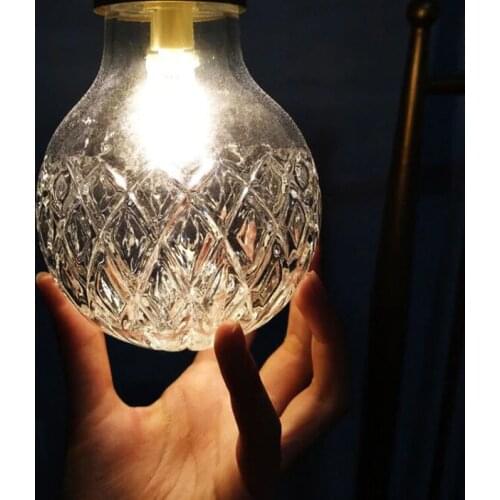 Single Pendant light copper color designers lamps pendant light brass Dining table light Bar Kitchen island replica lamp