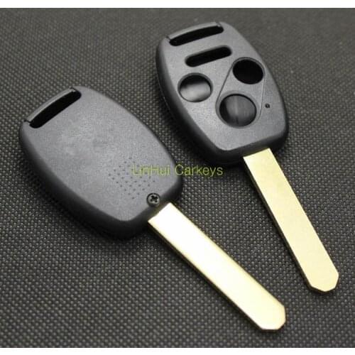 PINECONE for HONDA ACCORD FIT ODYSSEY CIVIC CRIDER CRV Key Shell 3+1 Buttons Uncut Brass Blade Original Remote Key ABS Shell 1PC