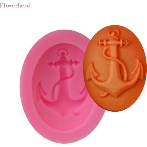 Pirate Anchor Cake Mold Rudder Handmade Soap Mold Baking Tools Silicone Mold Fondant Mold Cake Decorating Chocolate Mold