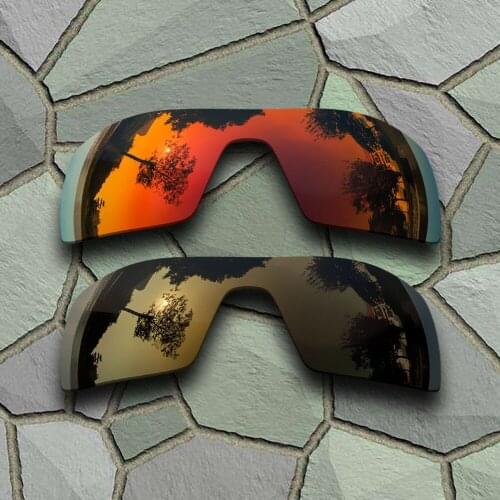 Red Orange&Bronze Copper Sunglasses Polarized Replacement Lenses for Oakley Oil Rig