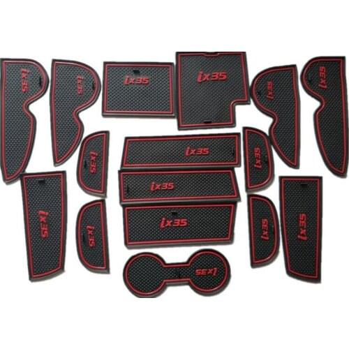 Auto anti-slip cup mat non slip door gate pad for Hyundai ix35 2009-2017,16pcs, free shipping