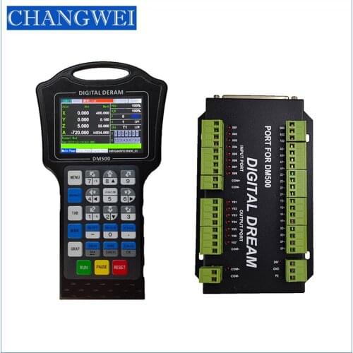 DM500 3/4-axis hand-held CNC motion system with suspension controller 500 KHz G code CAD / CAM supports USB flash drive