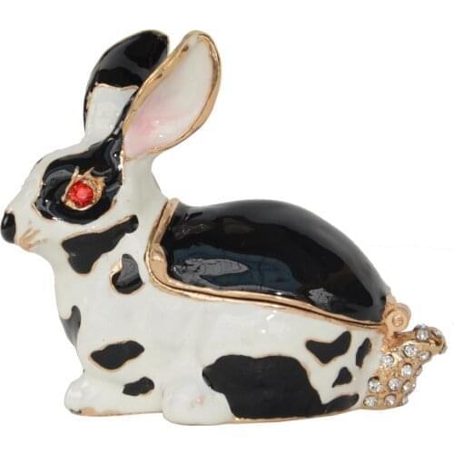 Rabbit Trinket Box Bunny Jewelry Boxes & Organizers Animals & Figures Creative Gift Necklace Holder