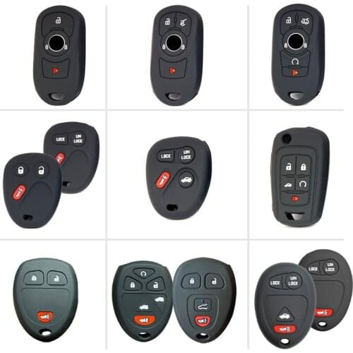 Silicone Rubber car styling key fob Protect Skin cover case For Buick Enclave Saturn Envision Encore LaCrosse Remote Keyless