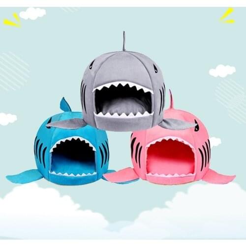 Dog House Shark For Large Dogs Tent High Quality Cotton Small Dog Cat Bed Puppy House Pet Product