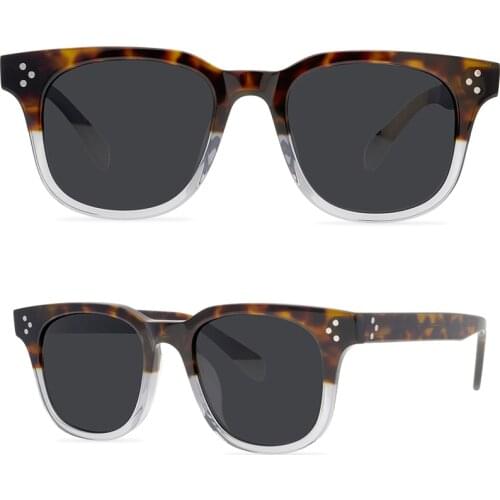 Retro acetate glasses frame men and women sunglasses polarized UV protection