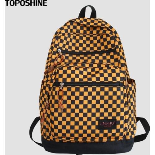 Women Backpack Soft Oxford Plaid Women School Backpacks Female Bags for Women Top Sale New Light Travel Bags for Girls Backpacks
