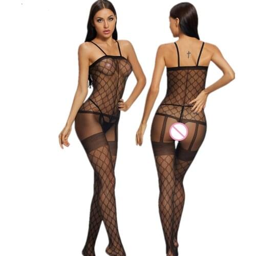 9 Styles Sexy Sheer Black Open Crotch Tights Bodysuit Body Stocking Pantyhose Erotic Cotchless Bodystocking Women Lingerie