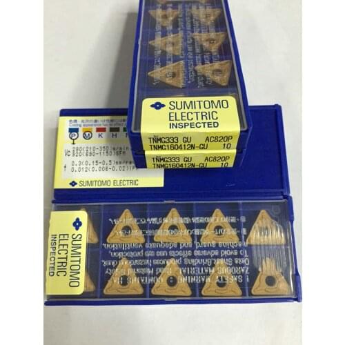 10pcs TNMG160412N-GU AC820P TNMG160412N-GU AC830P TNMG160412N-GU AC520U TNMG160412N-GU AC630M Free shipping