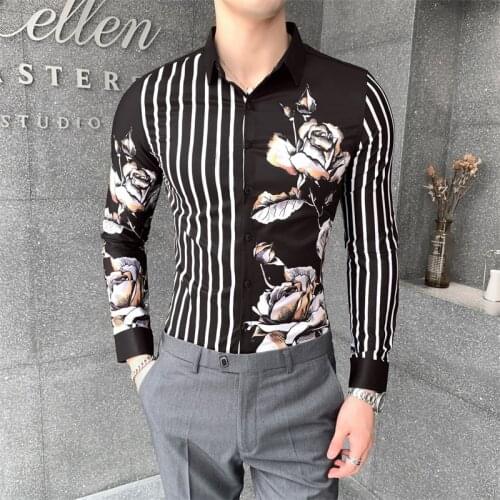 2021 New style Fashion Male autumn slim fit Leisure pure cotton long sleeve shirts/Men high-grade Business shirt Plus size S-3XL