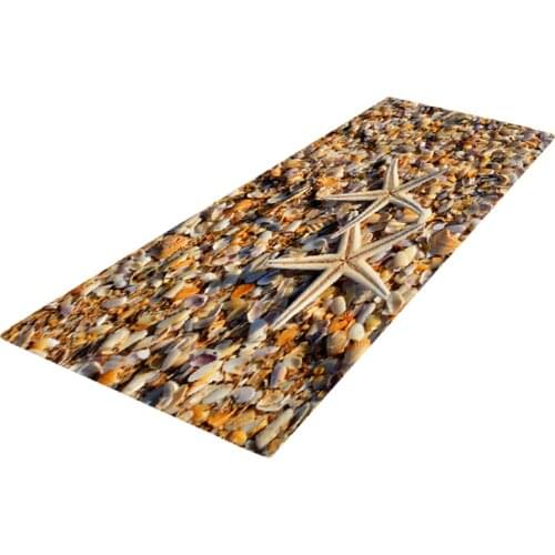 3D Sea Star Printed Floor Mat Bedroom Bedside Area Carpet Kids Crawl Mat