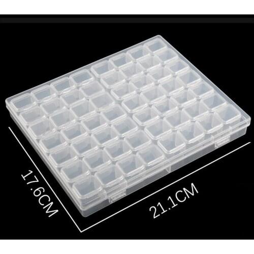 Diamond Painting kits 56 Slots Plastic Storage Box Rhinestone Tools Beads Storage Box Organizer Holder kit wholesale WG1672