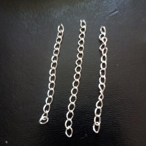 Hot 20pcs/Lot Gold/Silver Color Extension Chain Tail Chain Fit Making Bracelet/Necklace/Earrings Diy Fashion Jewelry Accessories