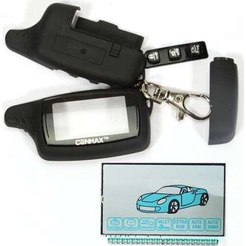 Russia Case for CENMAX ST 8A+LCD display for CENMAX ST8A 8A LCD keychain car remote 2-way car alarm system Free shipping