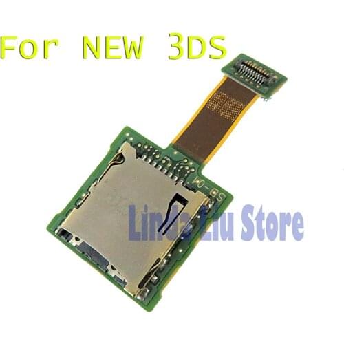 ChengChengDianWan Game Card Reader Slot Holder SD Socket Replacement Repair Parts For Nintendo NEW 3DS Flex Cable 2pcs/lot