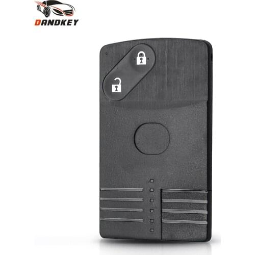 Dandkey For Mazda 5 6 CX-7 CX-9 RX8 Miata MX5 Remote Smart Car Key Card Shell 2/3/4 Buttons Blank MAZ24 Case Fob Replacement