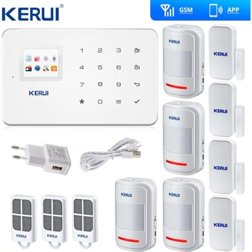 Kerui G18 GSM Home Alarm Systems Security TFT Android IOS APP Touch Keypad Smart Burglar Alarm DIY Motion Sensor