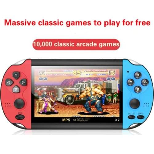 GameSystem 2DATA FROG 4.3/5 Inch DoubleRocker Handheld GameConsole SupportsTV Output X12 Retro PortableHandheld VideoGameConsole