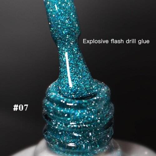 12Colors Gel Nail Polish nail art Glitter Shiny Color Varnish Laser Silver Series Polish Soak Off UV Varnish Gel Paint 8ml TSLM2