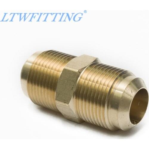 LTWFITTING Brass 3/4" OD Flare Union,Brass Flare Tube Fitting
