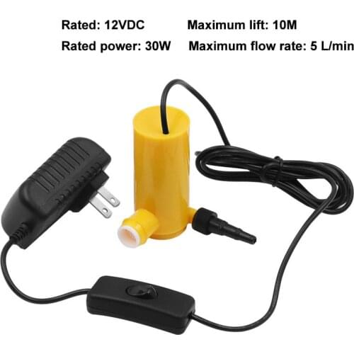 12V 3 In 1 Mini Pump Micro Water Pump 10m Lift Industrial Grade for Cutting Machine/Car Washing/Watering Flowers/Pumping Water