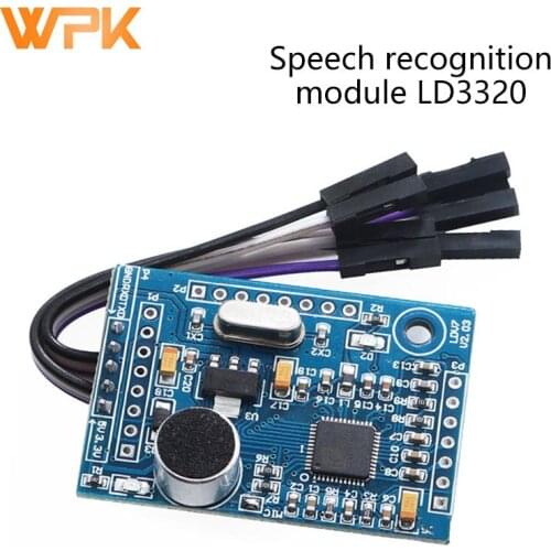 Speech recognition module LD3320 integrated with 16 single-chip IO ports Human-machine dialogue Technical support LDV7 1Pcs