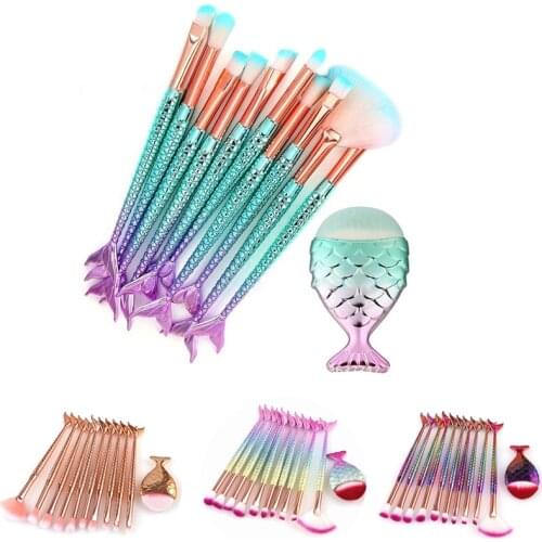 Multi-size Makeup Brush 10/11 PCS Make Up Foundation Eyebrow Eyeliner Blush Cosmetic Concealer Brushes Foundation Brush Set