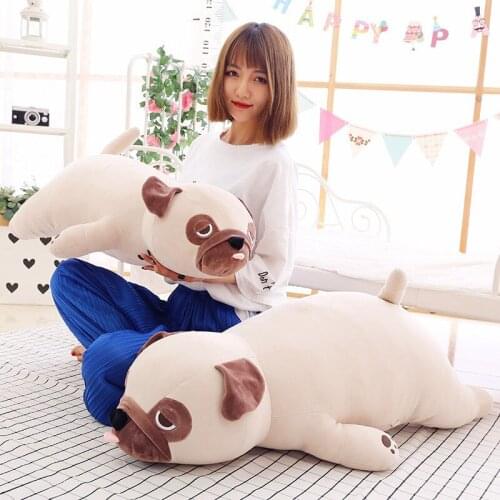 55cm 65cm 75cm New Creative Dog Plush Toys Big stuffed Dog Pillow one piece