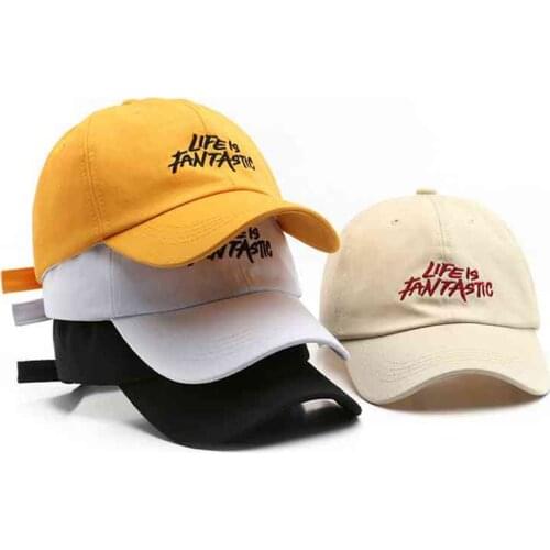 New Unisex Baseball Caps Summer Solid Color Letter Embroidery Women Baseball Cap Outdoor Adjustable Breathable Cotton Sun Hats