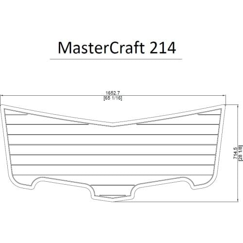 MasterCraft 214 Swim Platform Pad Boat EVA Teak Decking 1/4" 6mm