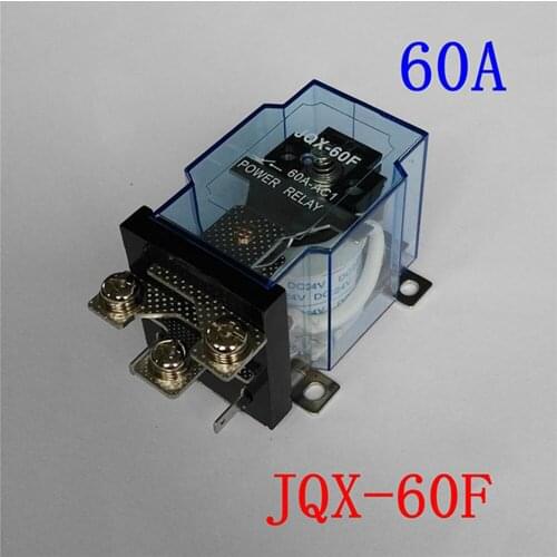 1pcs General Purpose Power Relay High Power Relay JQX-60F 60A DC12V DC24V AC220V Screw Mount Heavy Duty High Power Relay