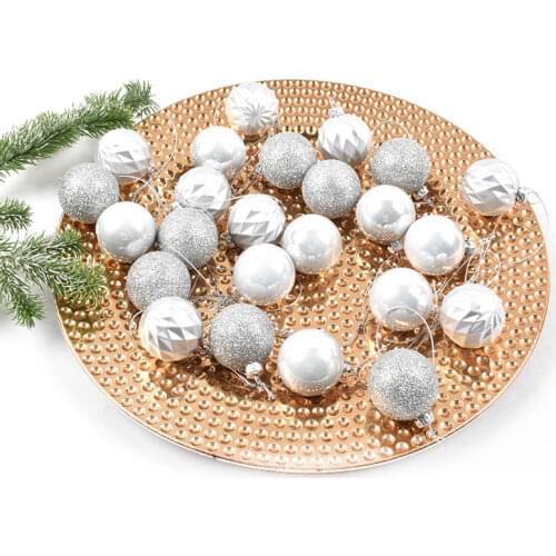 Christmas Decoration Pendant Ball Painted Ball 4cm Christmas Scene Decoration Hotel Mall Decoration Ball Pendant