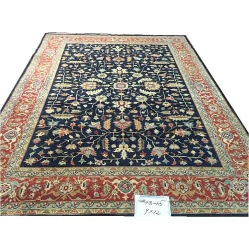 Serapi Rugs Handmade Upholstery Fabric For Living Room Museum Chinese Wool Wool Knitting Carpets