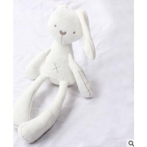 Cute Baby Crib Stroller Toy Rabbit Bunny Bear Soft Plush infant Doll Mobile Bed Pram kid Animal Hanging Ring Ring Color Random