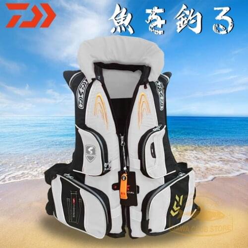 2020 Fishing Life Jacket Summer Multi-function Caution Reflected Light Life Jacket DAWA High Buoyancy 120 kg Outdoors Life Vest