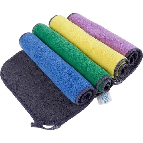 Absorbent Microfiber Towel Car Home Kitchen Coral Velvet Washing Clean Cloth