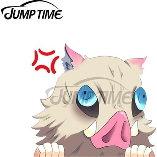 Jump Time 13 x 7.7cm For Inosuke Peeker Personality Stickers Vinyl Car Sticker Car Accessories Refrigerator Decals Waterproof