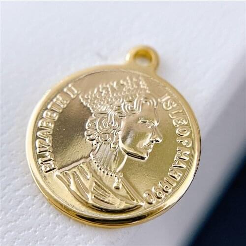 1PCS real 18K Gold plated jewelry accessories charms pendants DIY bracelet necklace making jewelry findings