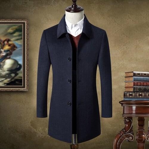 2021 new arrival autumn&winter men jacket high quality wool trench coat men,mens wool coat,plus-size M-XXXL