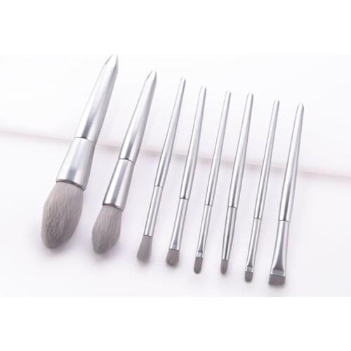 8 Ennke Silver Foundation Repair Capacity Concealer Highlights Professional Makeup Brush Kit Tools