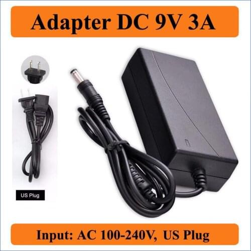 9V 3A US Plug AC DC Adapter 5.5mm*2.1-2.5mm interface Powers Supply AC100-240V to DC 9V For Wireless Routers Security Cam