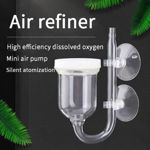 Acrylic Transparent Aquarium CO2 Diffuser Suction Cup Fixing Atomizer Aquarium CO2 Plants Water Grass Regulator Bubble Counter