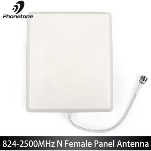 824-2500MHz 8dBi 3g Lte Antenna Indoor Directional Mimo Panel Antenna For Cellular Signal Booster with N Female End Connector