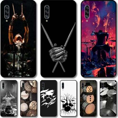 Drums rock Phone Case For Samsung Galaxy A 12 51 52 21 71 70 42 32 10 80 90 E 5G S Black Shell Art Cell Cover
