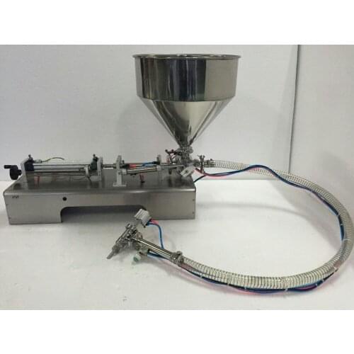 Free Shipping)Pneumatic Sauce Filling Machine with handgun (cream filling machine, ointment filler, paste dosing machine)